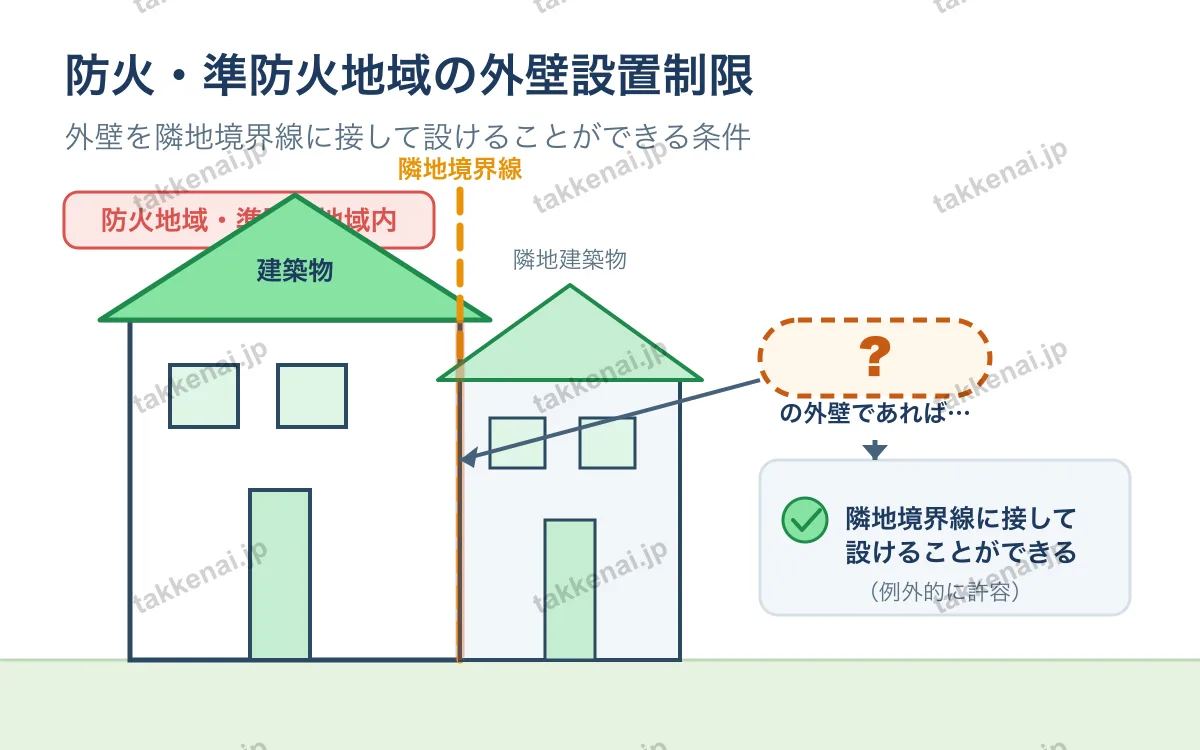 建築基準法（防火・準防火地域） 図解
