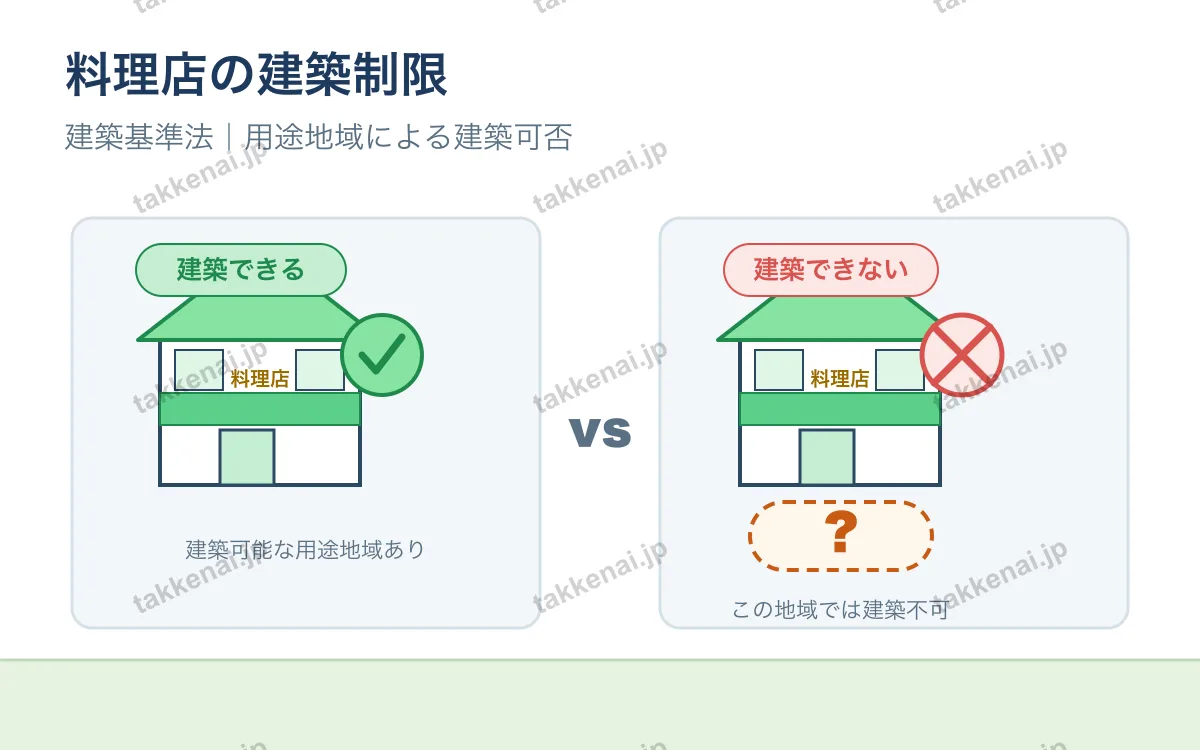 建築基準法（用途制限） 図解