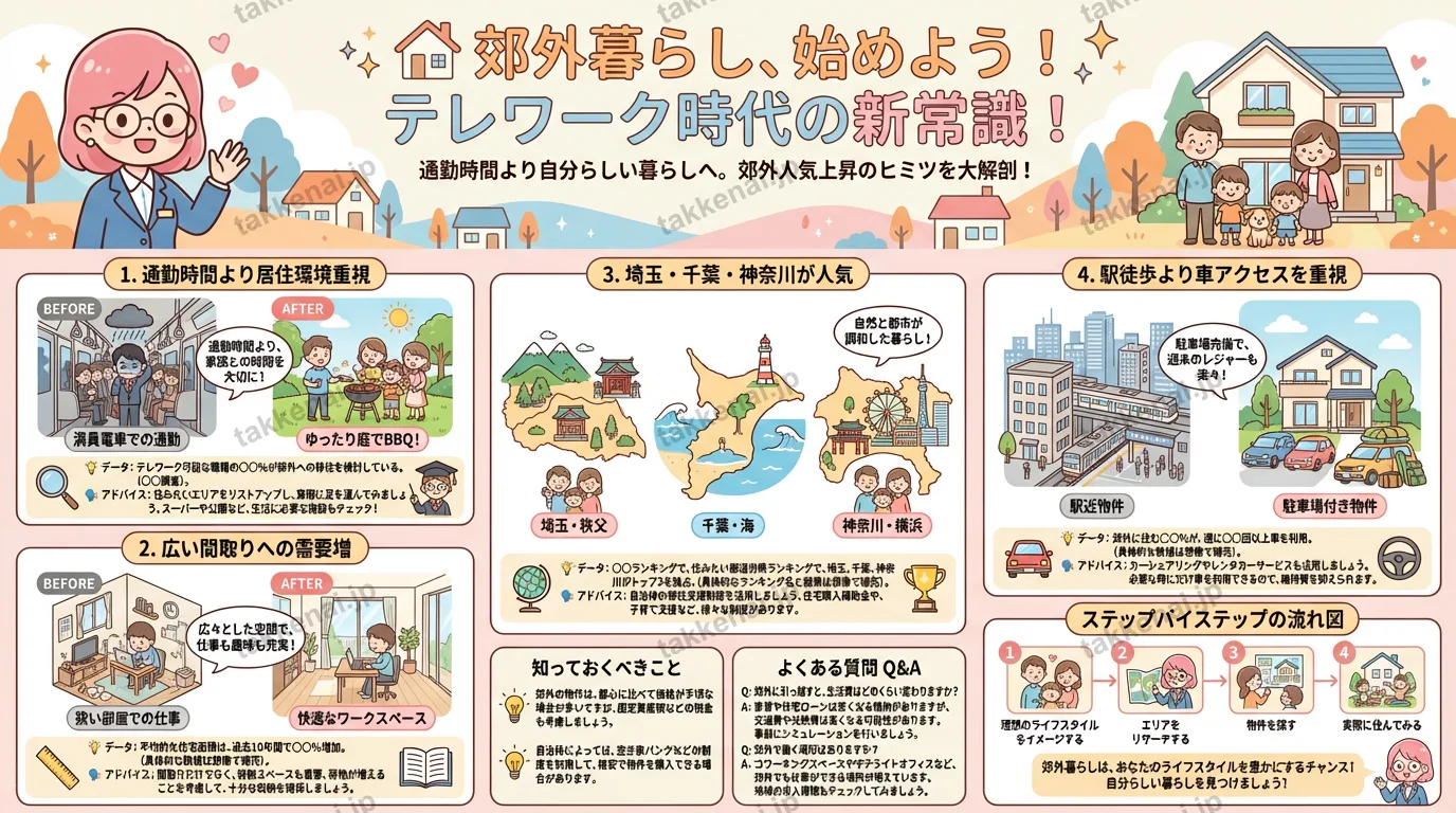 郊外エリアの注目度UP