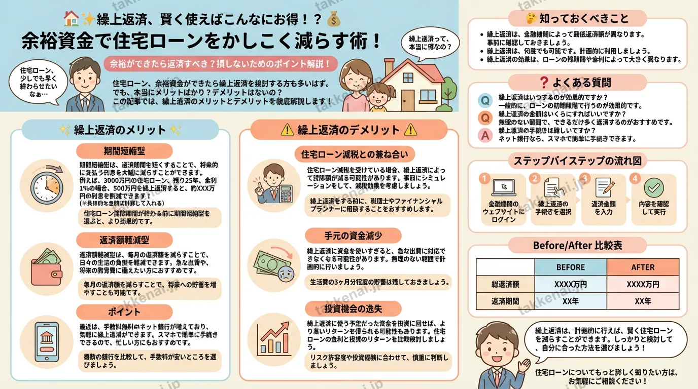 繰上返済のメリット・デメリット