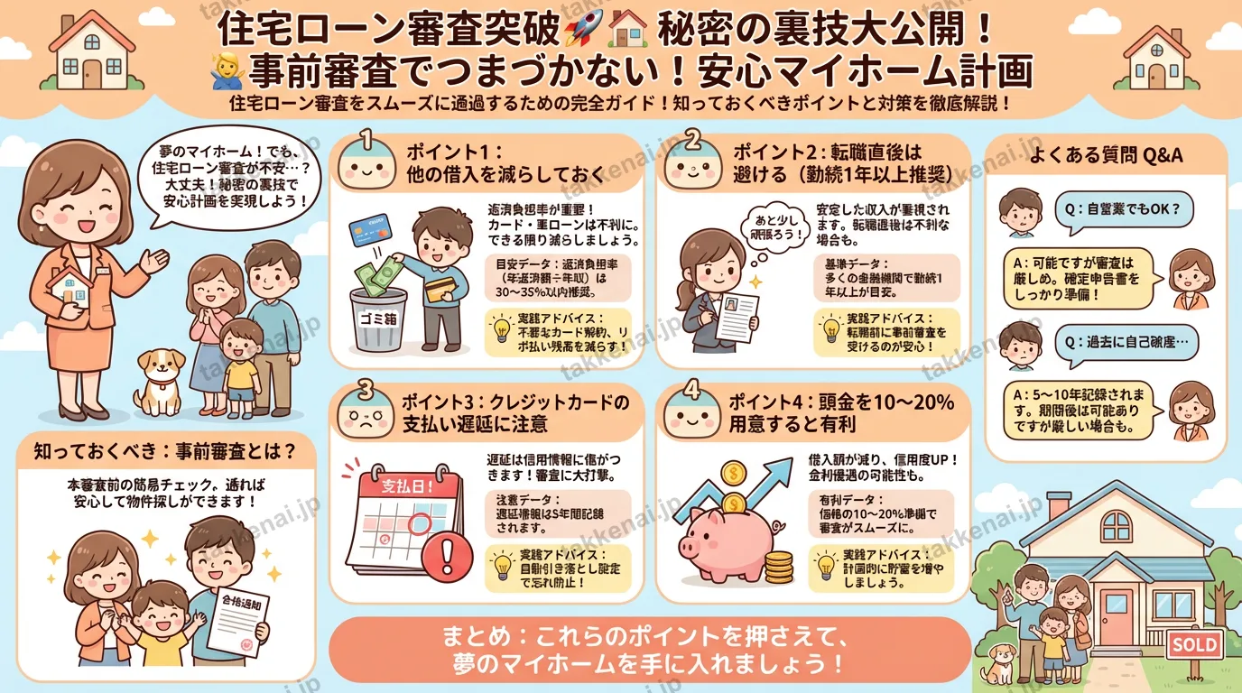 住宅ローン審査に通るポイント