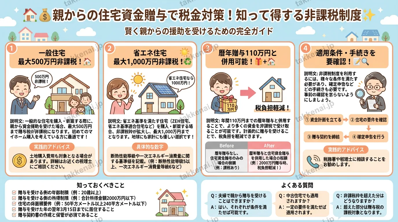 住宅資金贈与の非課税制度