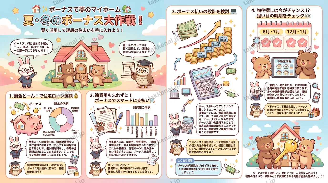 ボーナス時期の住宅購入