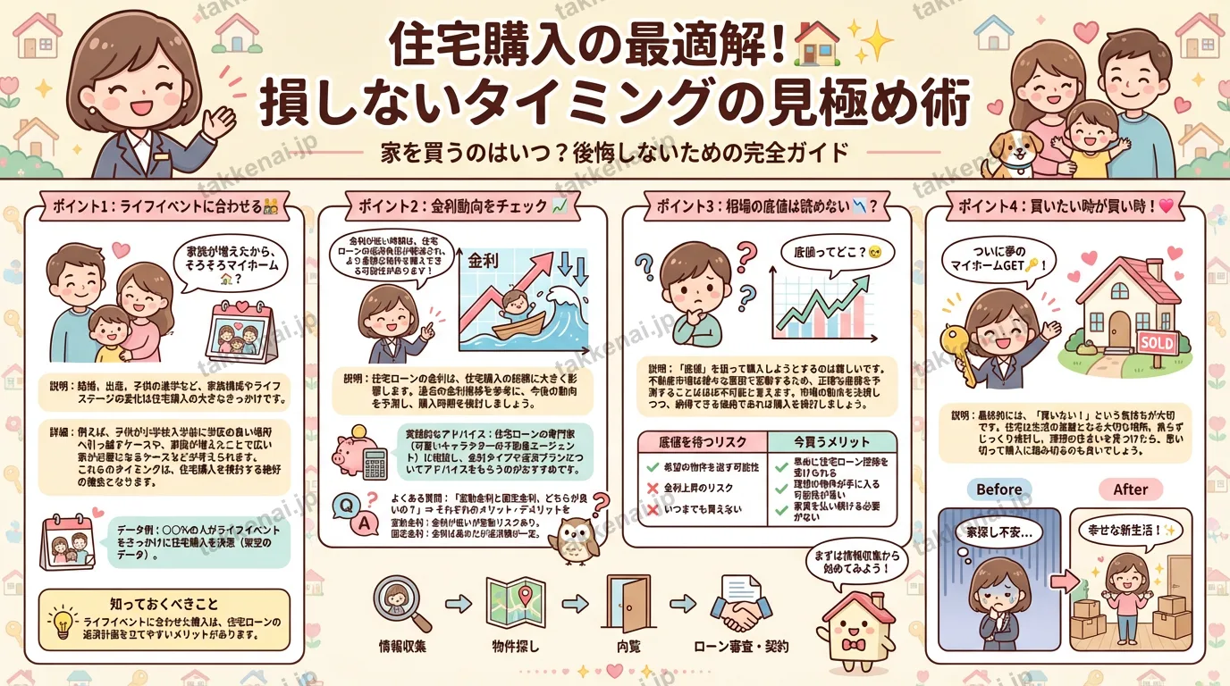 住宅購入のベストタイミング