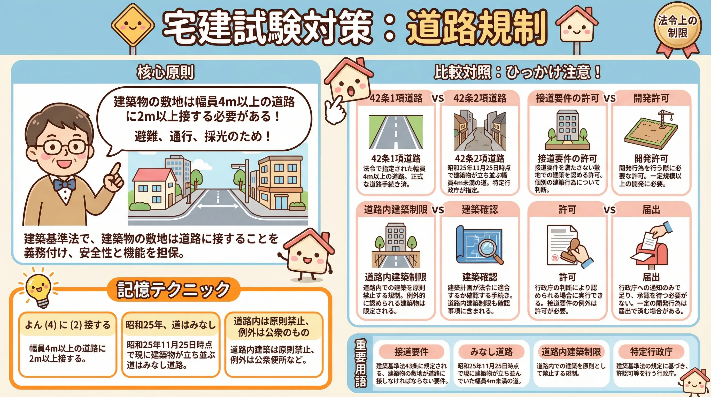 道路規制のインフォグラフィック｜法令上の制限