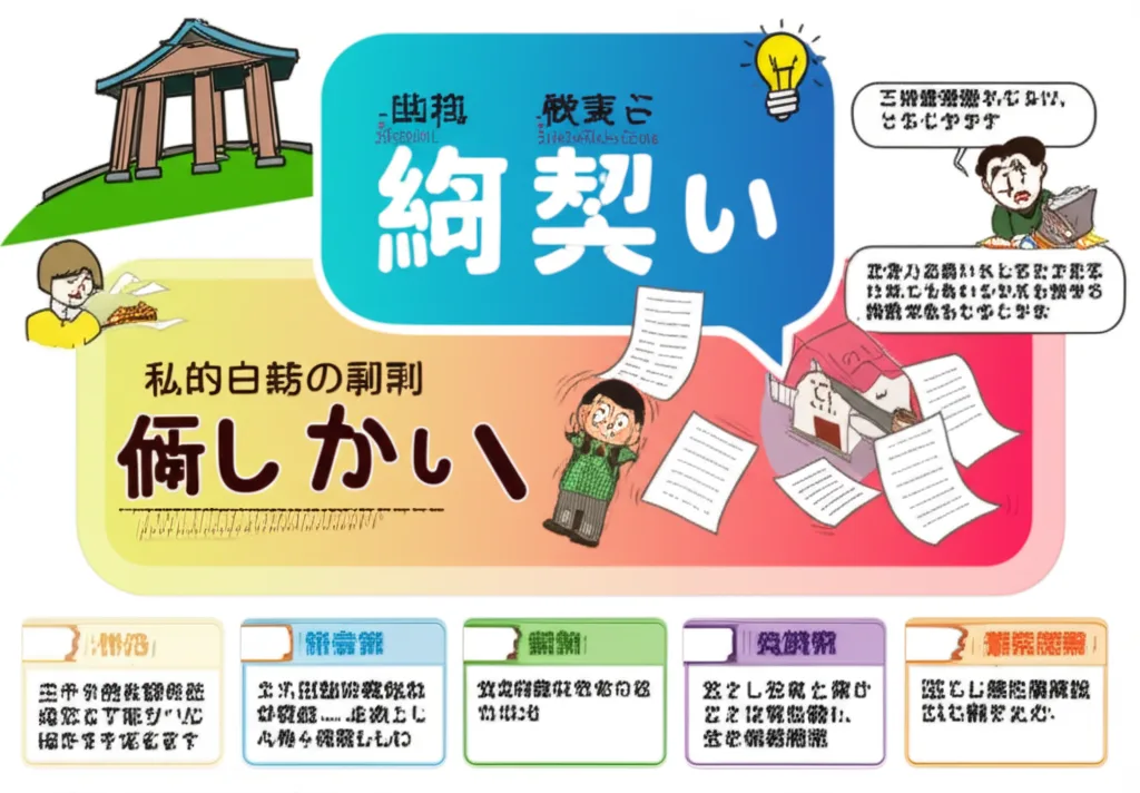 民法の４大原則のインフォグラフィック｜民法（権利関係）