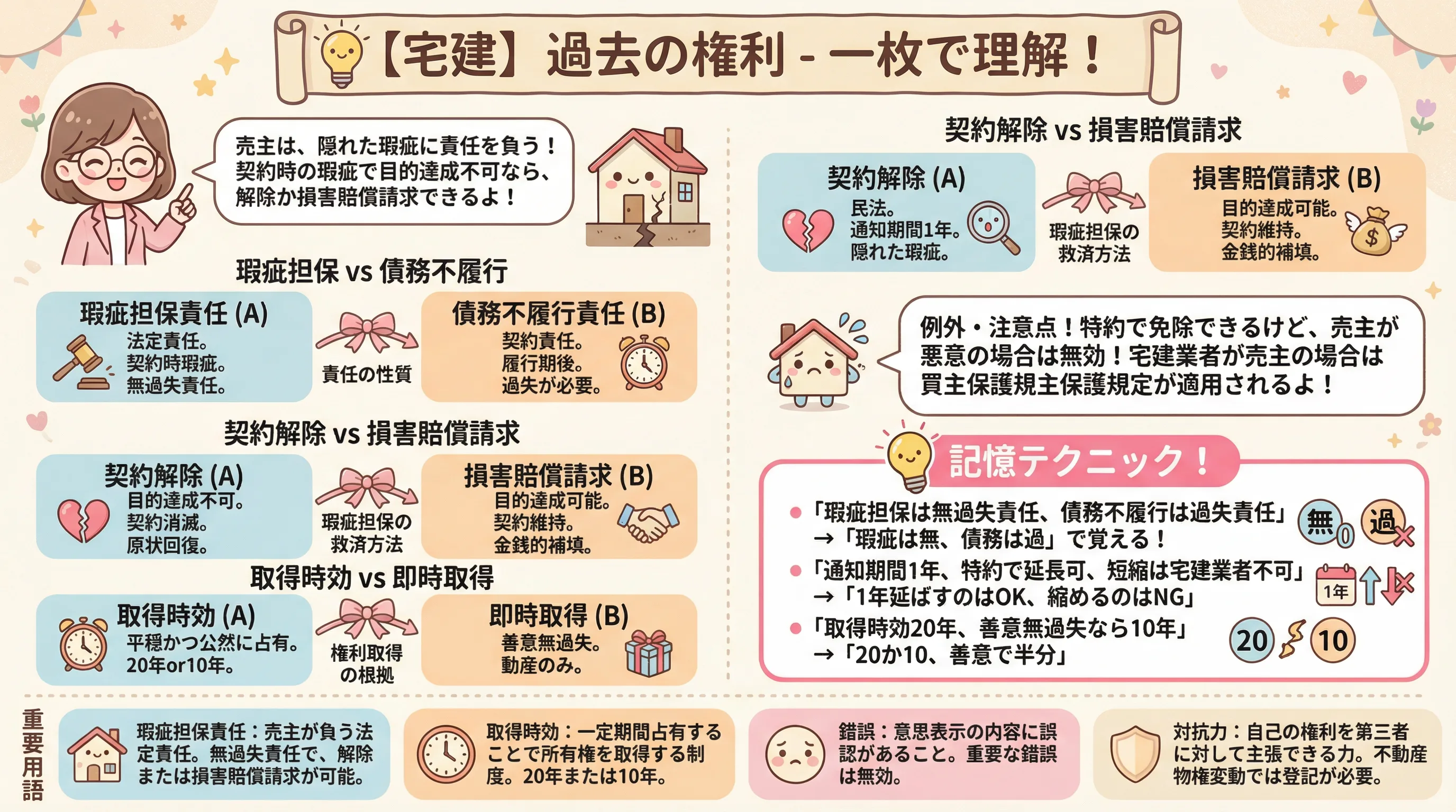 過去の権利のインフォグラフィック｜民法（権利関係）