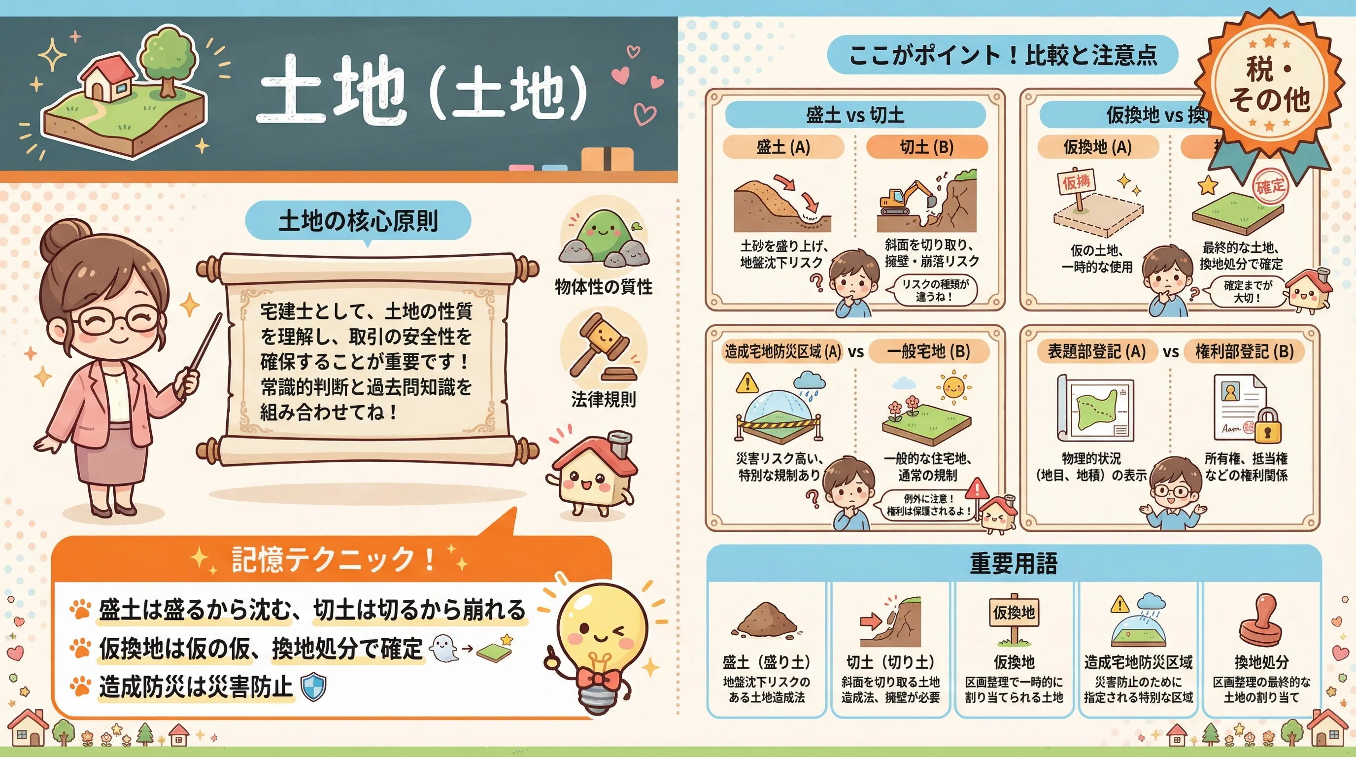 土地のインフォグラフィック｜税・その他