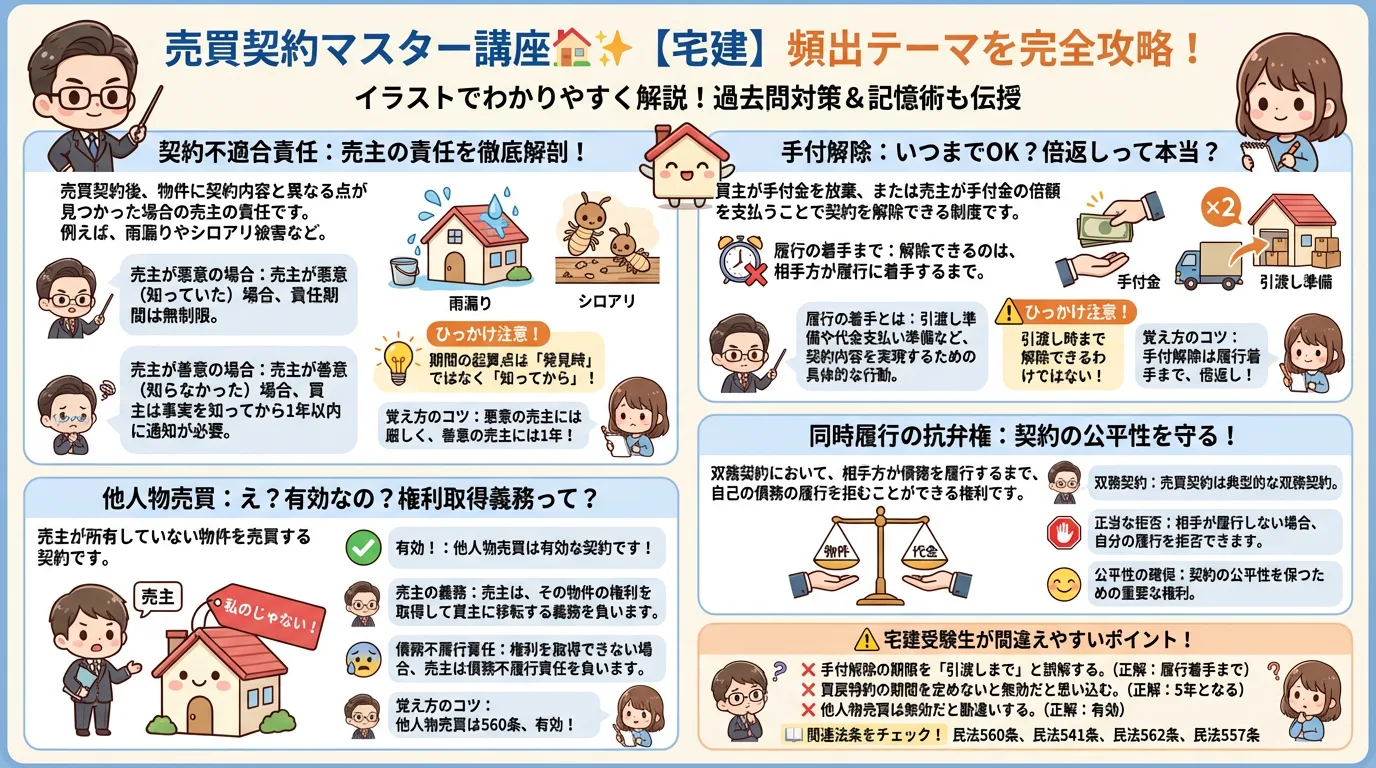 売買契約の完全図解の図解｜民法（権利関係）