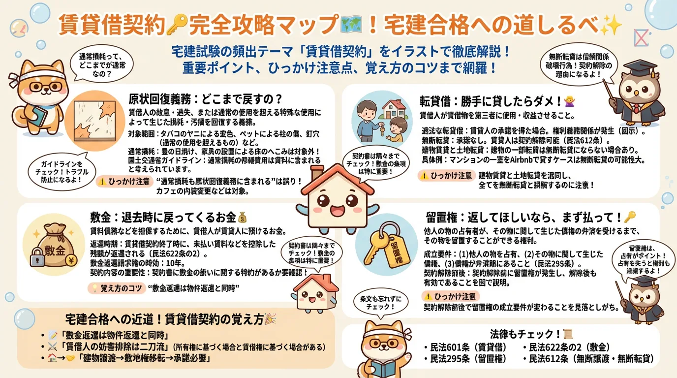 賃貸借契約の完全図解の図解｜民法（権利関係）