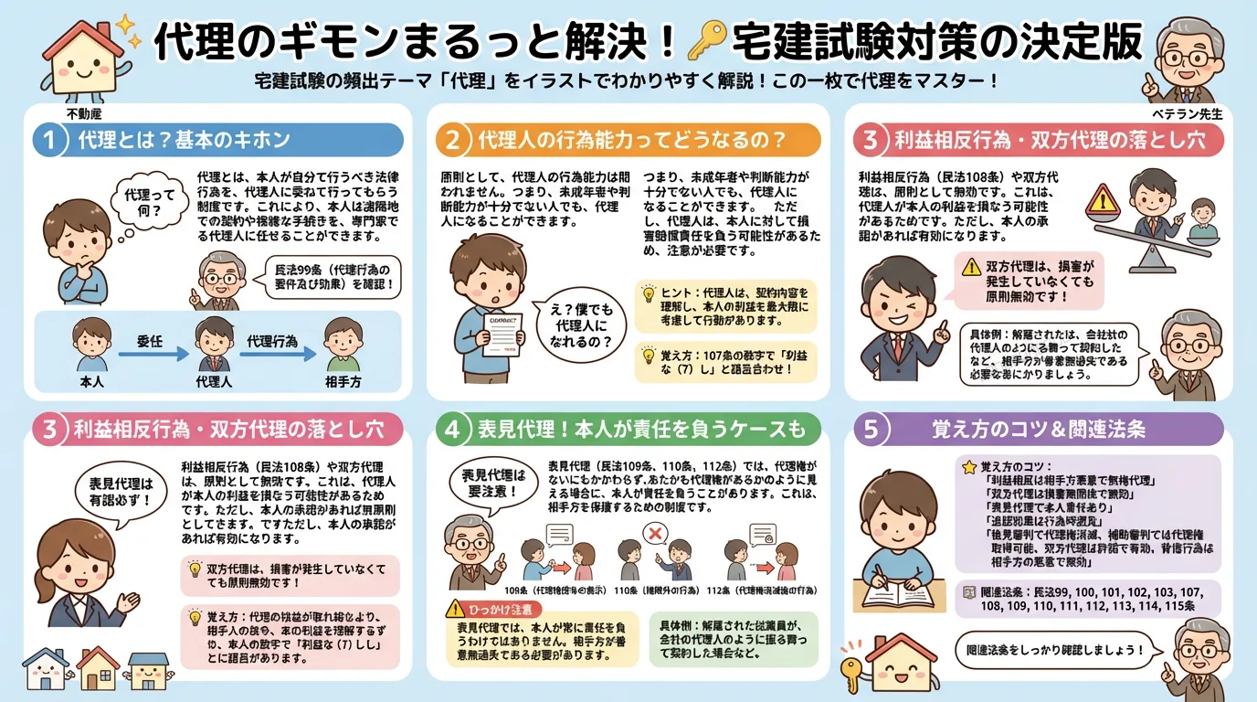 代理の完全図解の図解｜民法（権利関係）