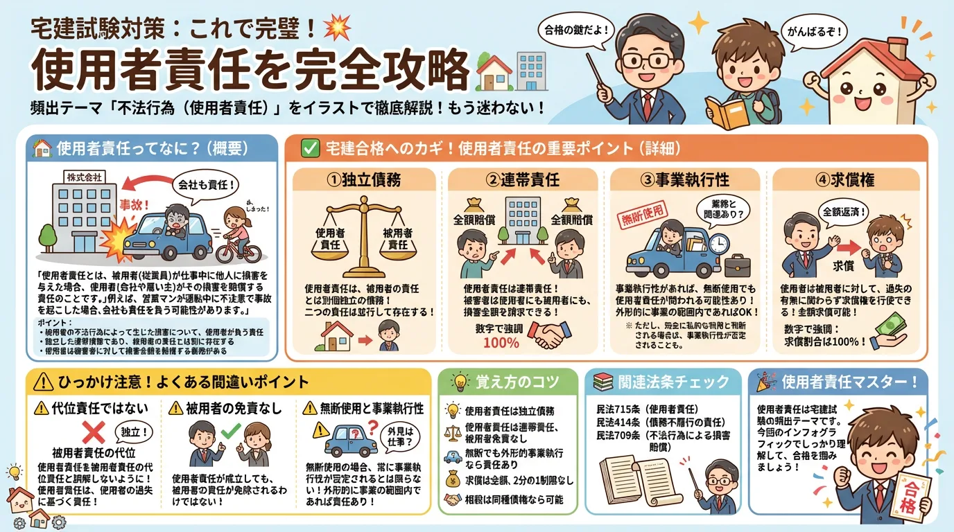 不法行為（使用者責任）の完全図解の図解｜民法（権利関係）