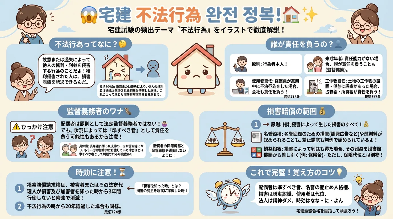 不法行為の完全図解の図解｜民法（権利関係）