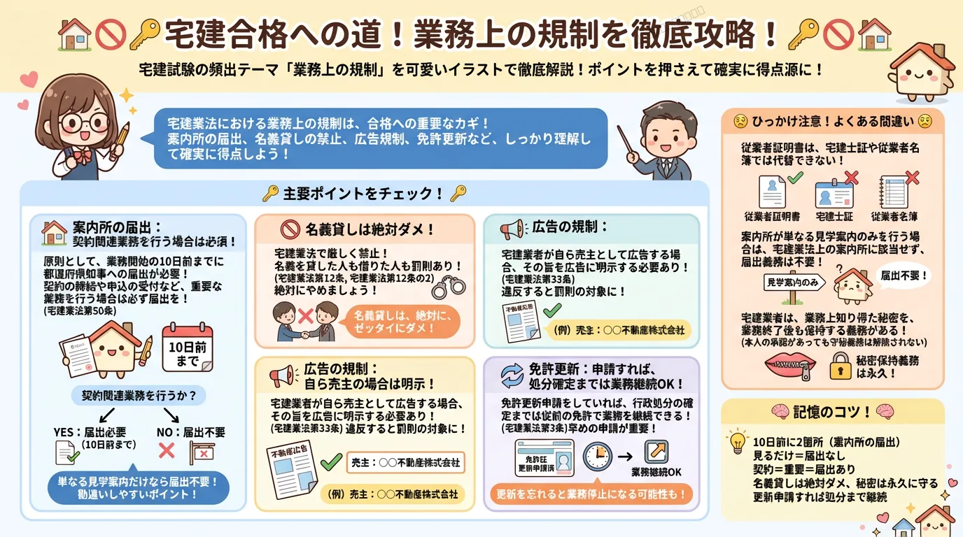 業務上の規制の完全図解の図解｜宅建業法