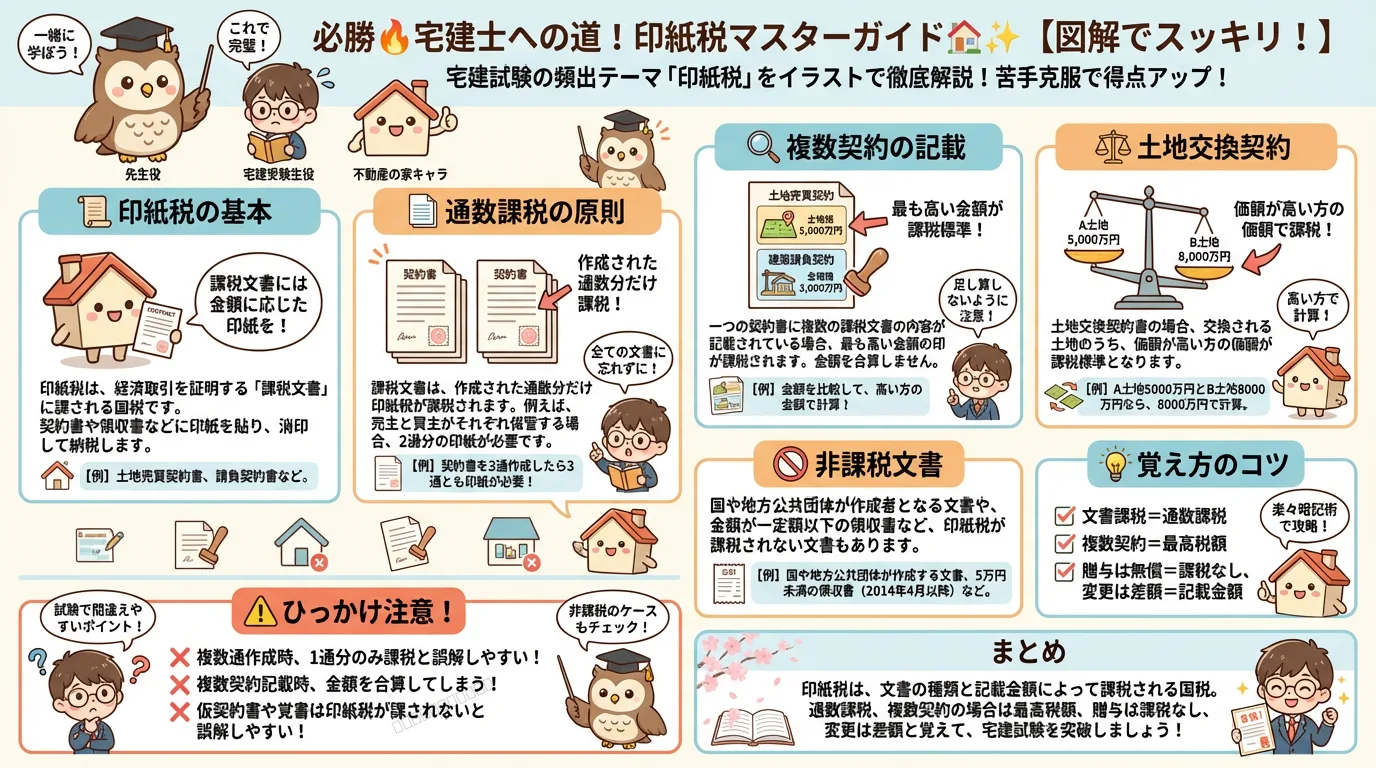 印紙税の完全図解の図解｜宅建業法