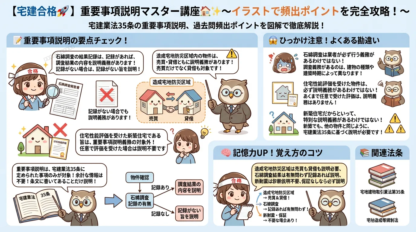 重要事項の説明の完全図解の図解｜宅建業法