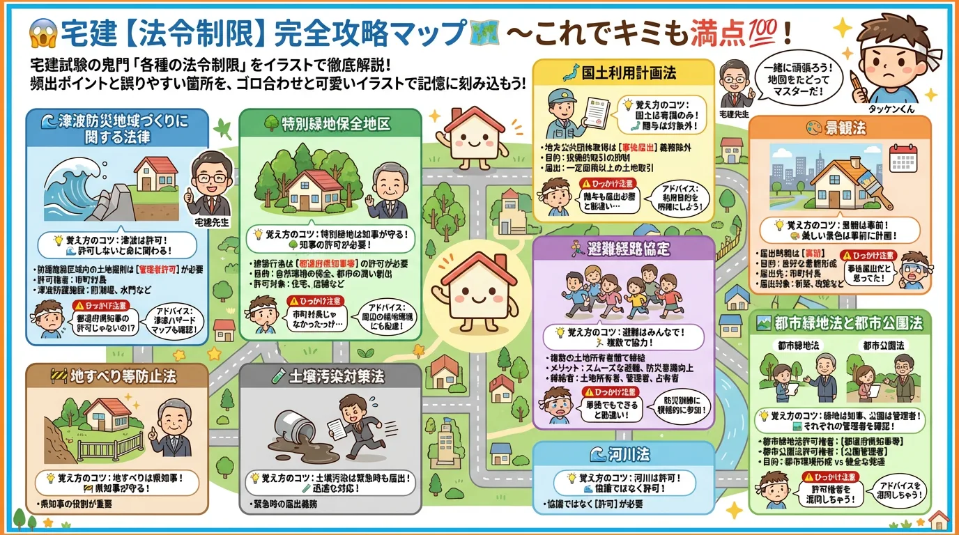 各種の法令制限の完全図解の図解｜税・その他