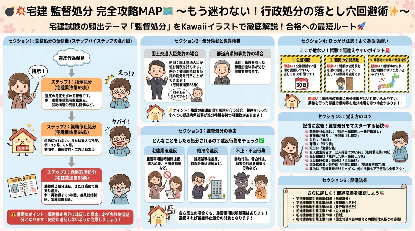 監督処分の完全図解の図解｜宅建業法