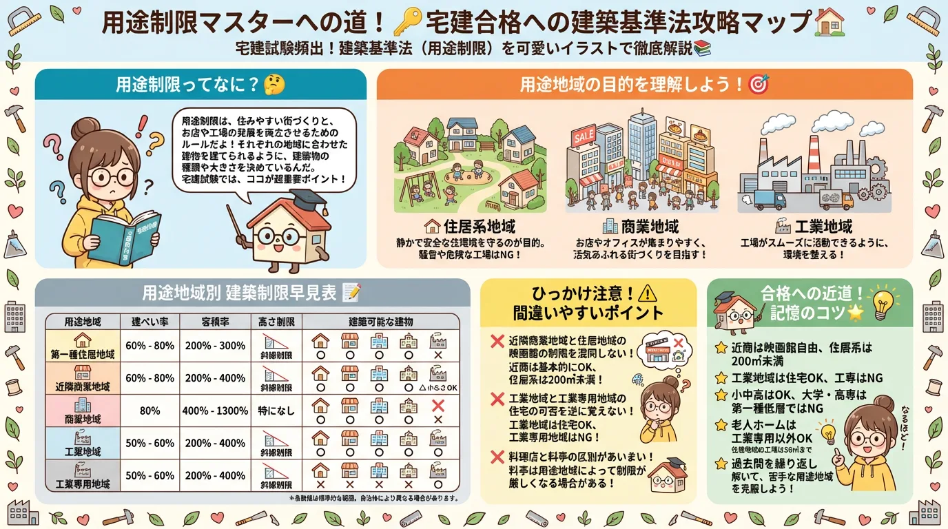 建築基準法（用途制限）の完全図解の図解｜法令上の制限