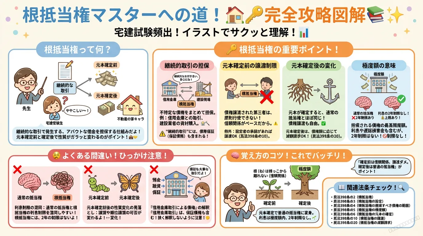 根抵当権の完全図解の図解｜民法（権利関係）