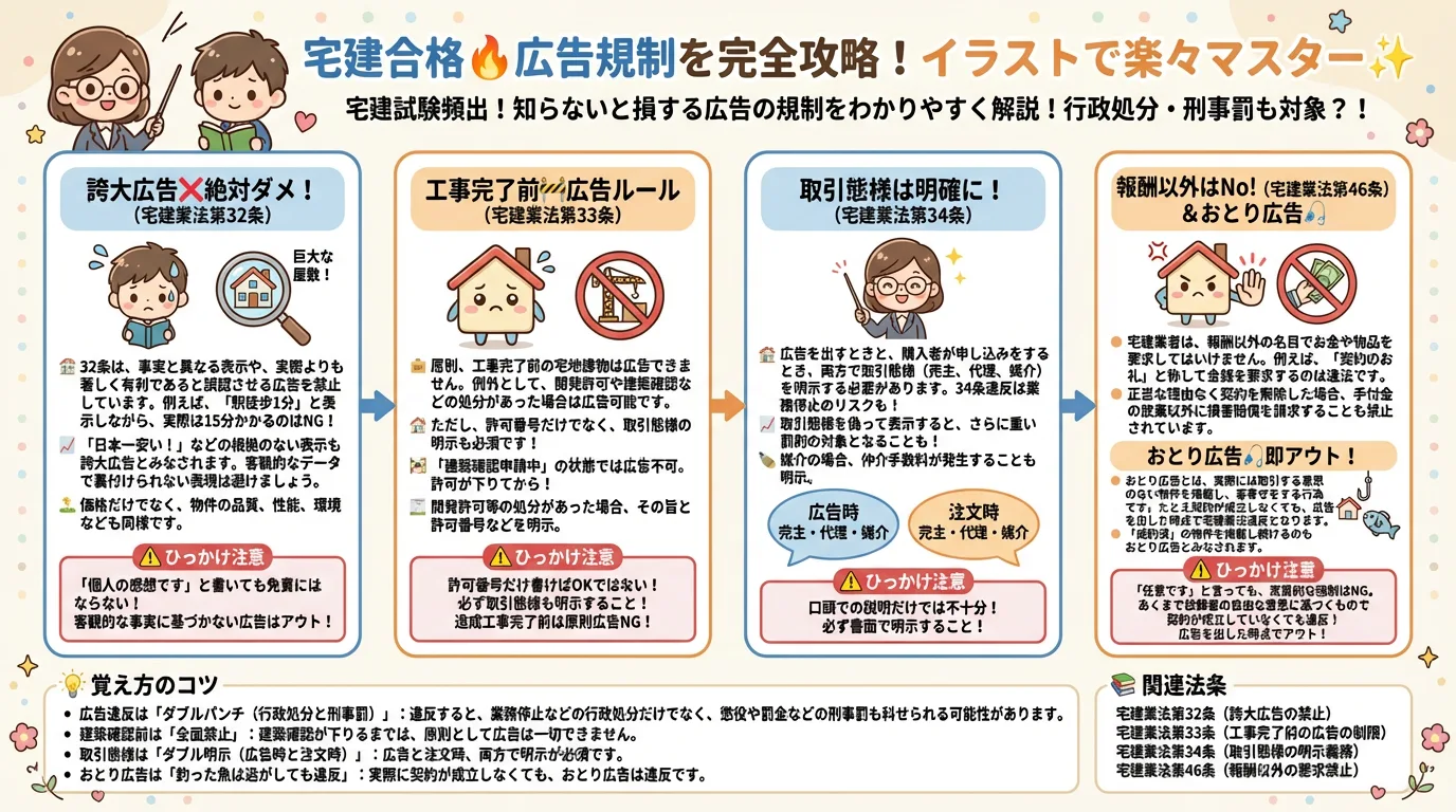 広告の規制の完全図解の図解｜宅建業法