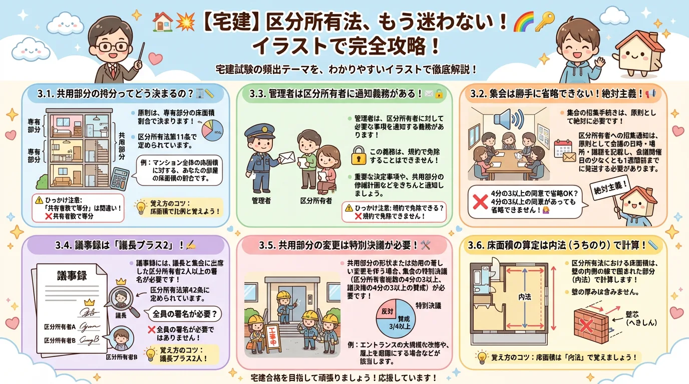 区分所有法の完全図解の図解｜民法（権利関係）