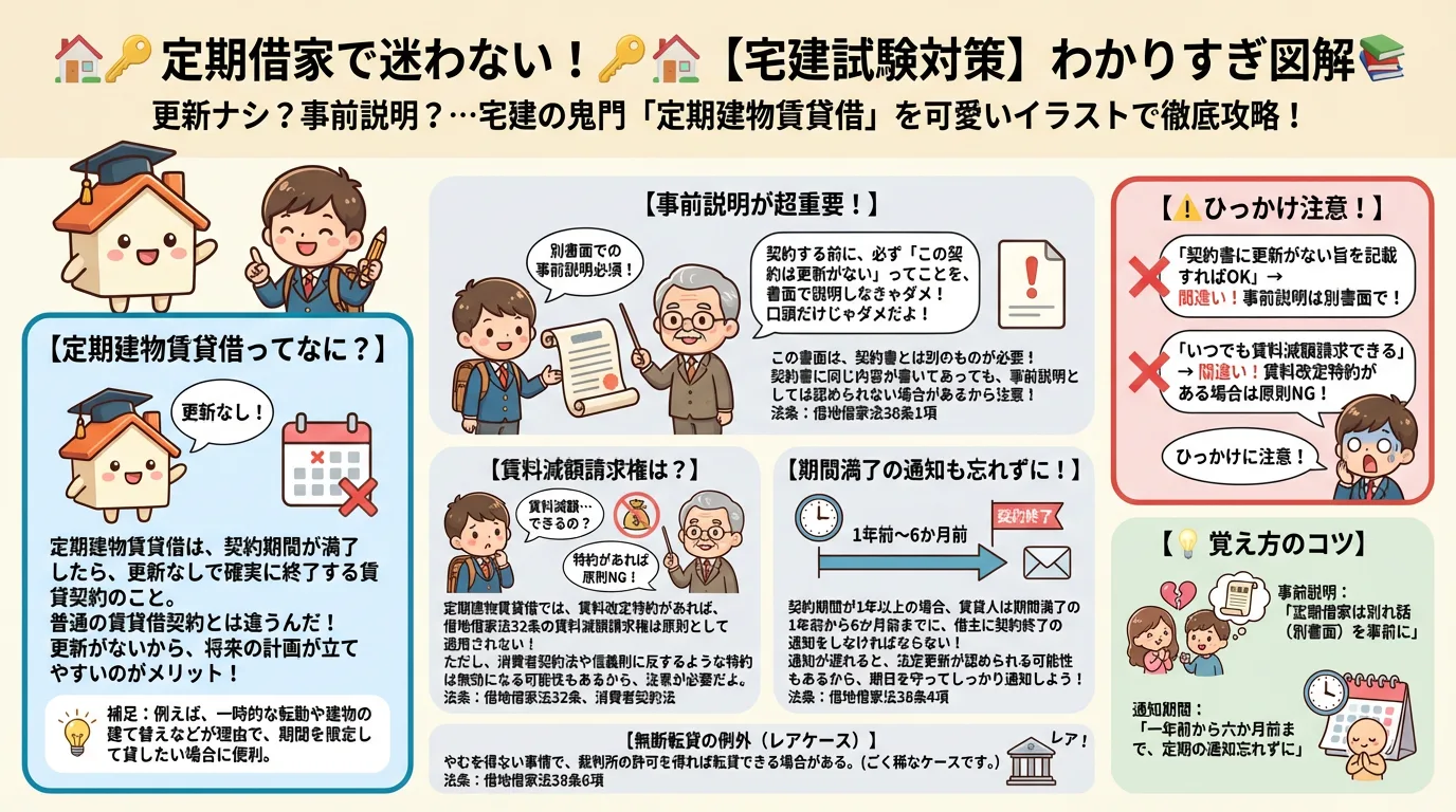 借地借家法（定期建物賃貸借）の完全図解の図解｜民法（権利関係）