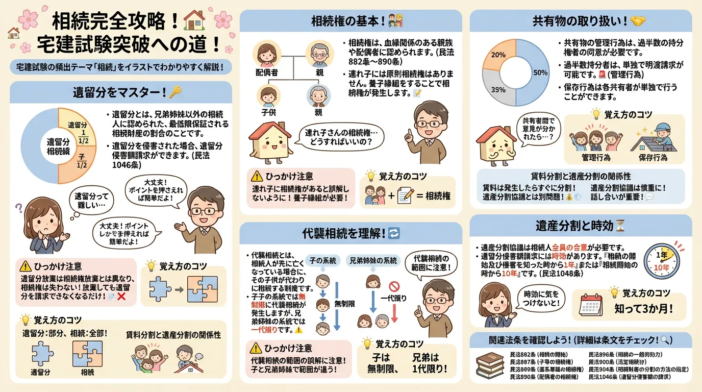 相続の完全図解の図解｜民法（権利関係）