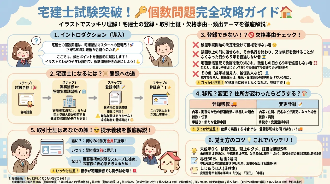 宅建士（個数問題）の完全図解の図解｜宅建業法