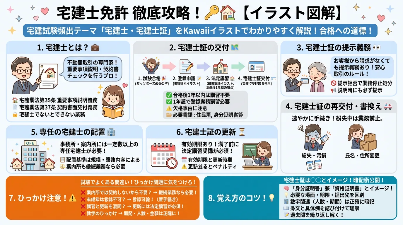 宅建士・宅建士証の完全図解の図解｜宅建業法