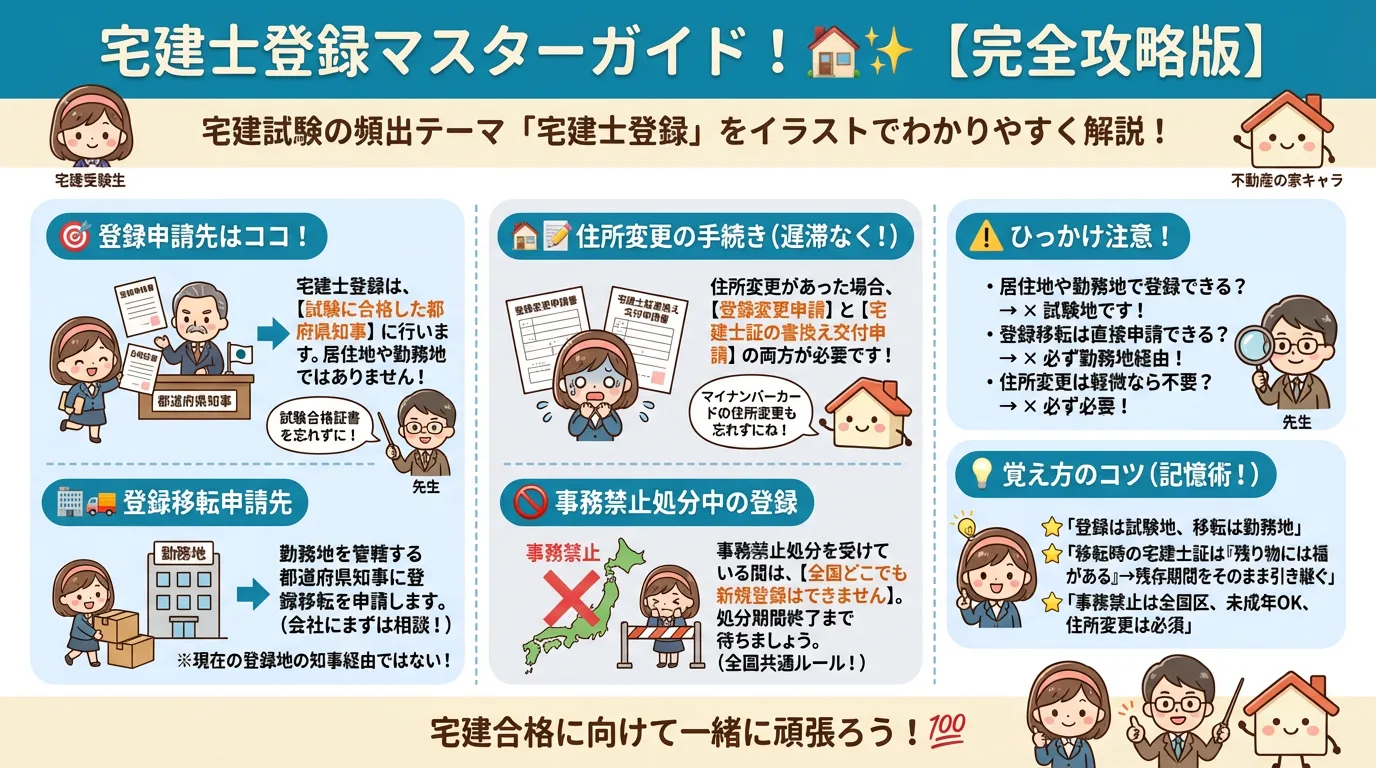 宅建士登録の完全図解の図解｜宅建業法