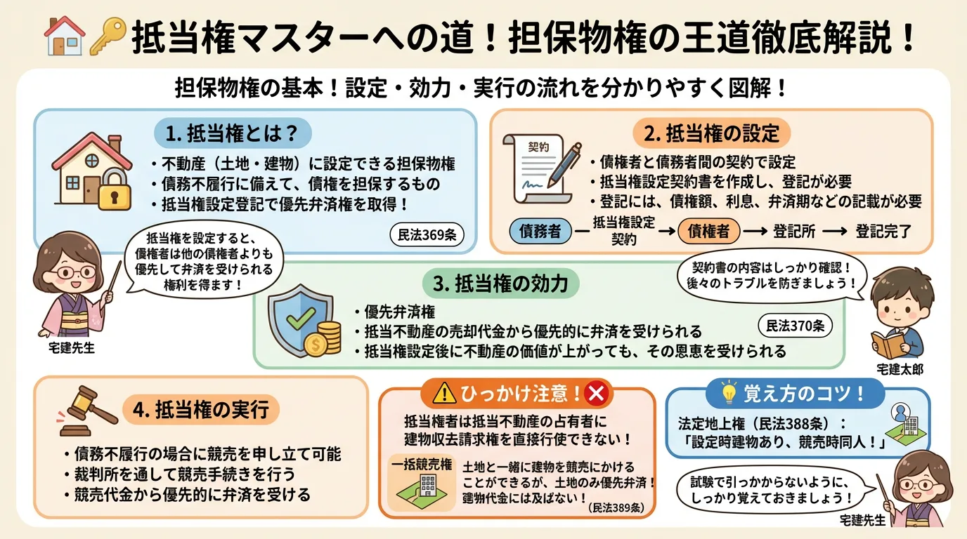 抵当権の基本と実務図解の図解｜民法（権利関係）