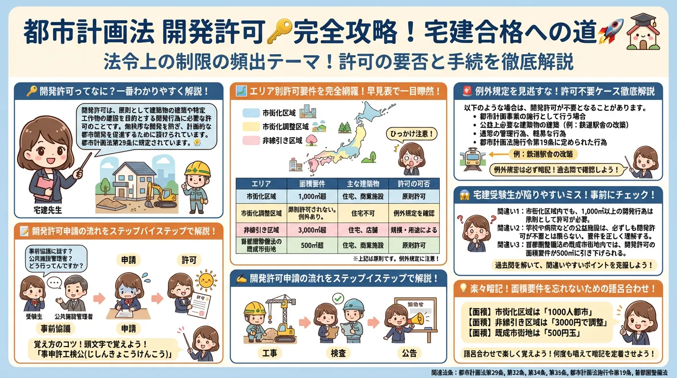 都市計画法・開発許可の完全図解の図解｜法令上の制限