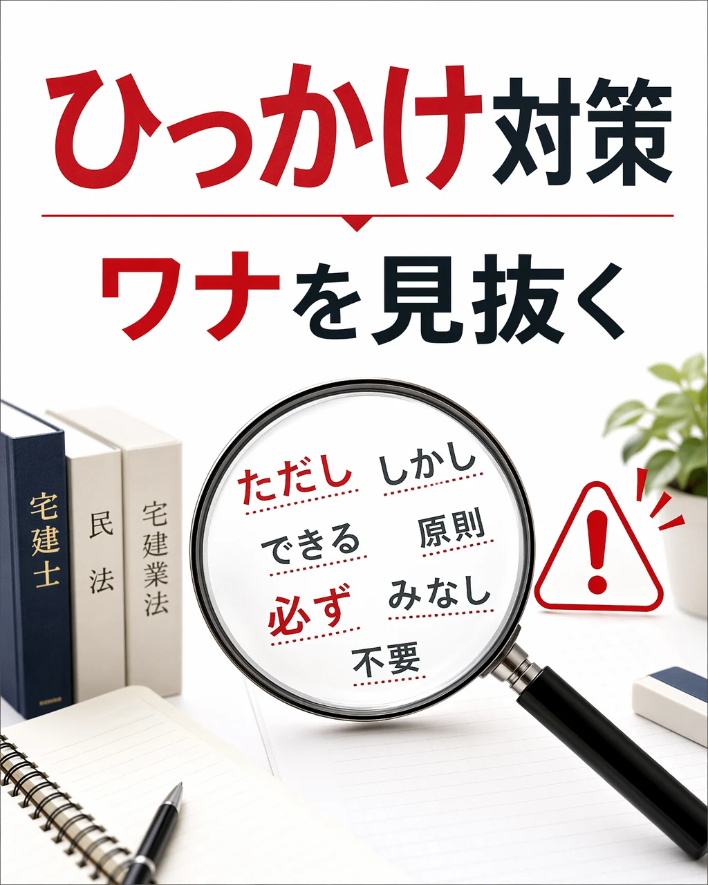 ひっかけ対策のカードのイメージ