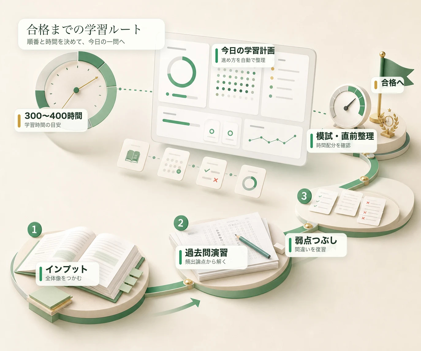 宅建独学の学習プラン